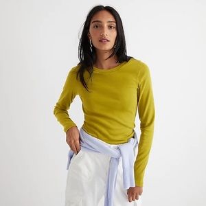 Crew Tops Jcrew Perfectfit Long Sleeve Crewneck Tshirt